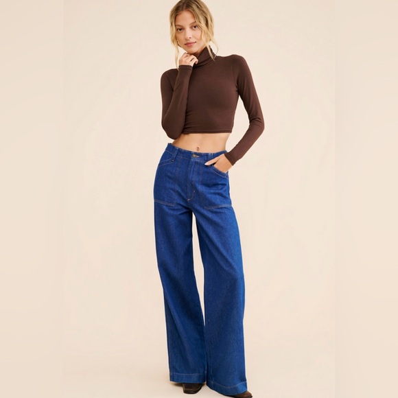 FAVORITE DAUGHTER The Fancy Mischa Wide Leg Jeans - Picture 9 of 12